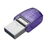256 GB . USB 3.2 kľúč . Kingston DataTraveler MicroDuo 3C Gen3, OTG, USB-C ( r200MB/s, w50MB/s )