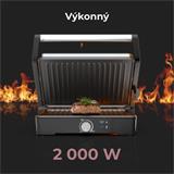 AENO Elektrický gril EG2, 2000 W, regulácia teploty, maximálny uhol otvorenia -180°, 290*234 mm