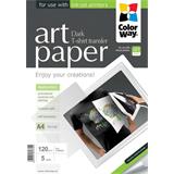 ColorWay Nažehľovací papier na tmavý textil 120g/m, A4, 5ks