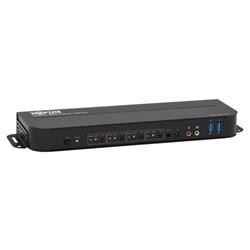Eaton/Tripplite Prepínač KVM, 4 zariadenia, HDMI/USB 3.0, 4K 60Hz, HDR, HDCP 2.2, IR, zdieľanie USB, káble