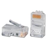 Konektor RJ45-8p8c,50µ" Au, drôt, Cat5e, UTP (100ks)
