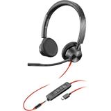 Náhlavná súprava Poly Blackwire 3325 USB-C/A + 3,5 mm jack